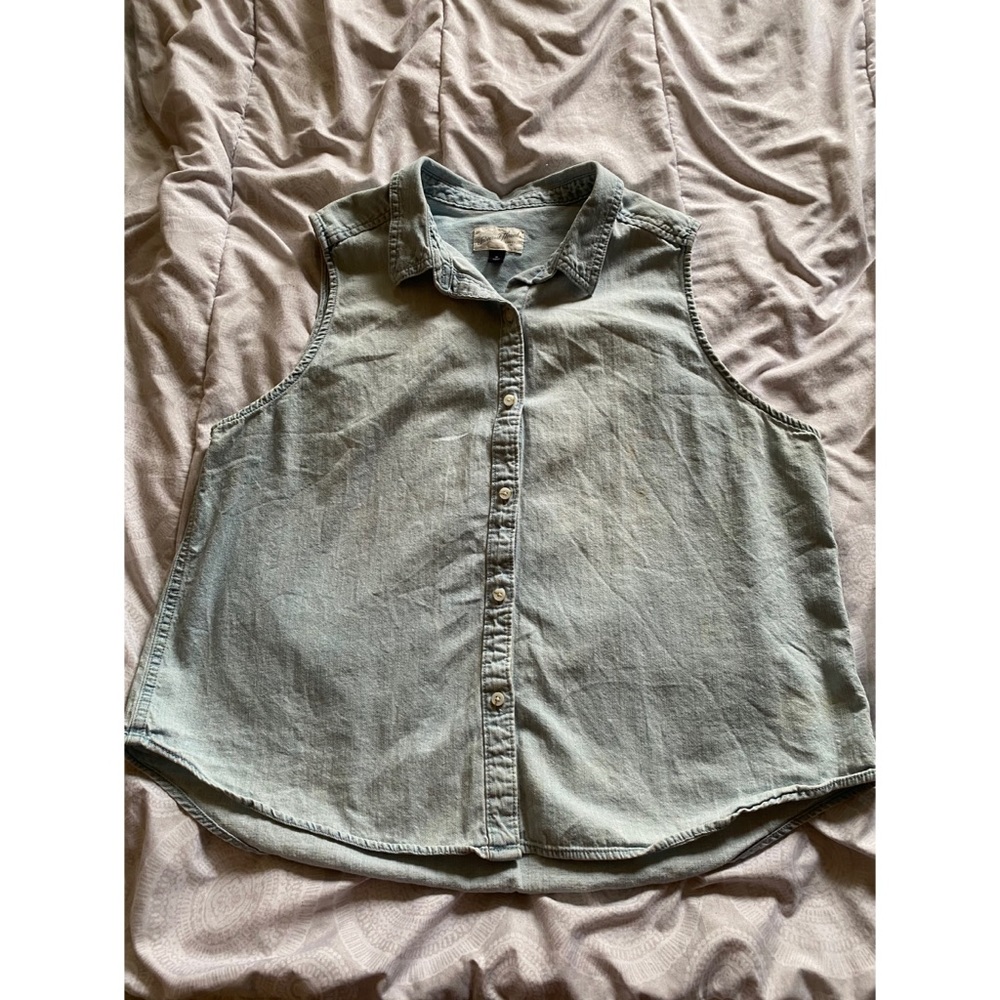 Denim Sleeveless Top